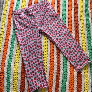🍓 SUPER FUN STRAWBERRY HIGH WAISTED JEANS SIZE 2X 🍓